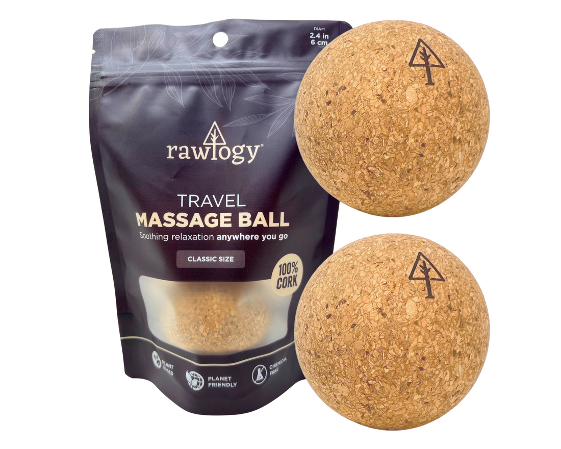 Classic (2.5") Rawlogy Cork Massage Balls Set (2 balls)