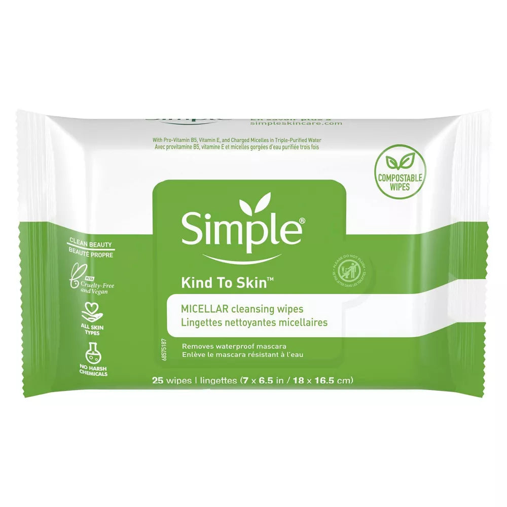 Unscented Micellar Facial Cleansing Wipes