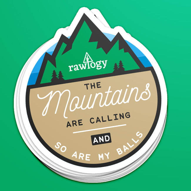 "Mountains are Calling..." Sticker